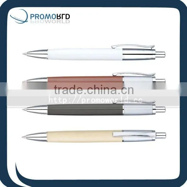 ballpoint pen cheapest metal pen holder clip metal pen with plastic top