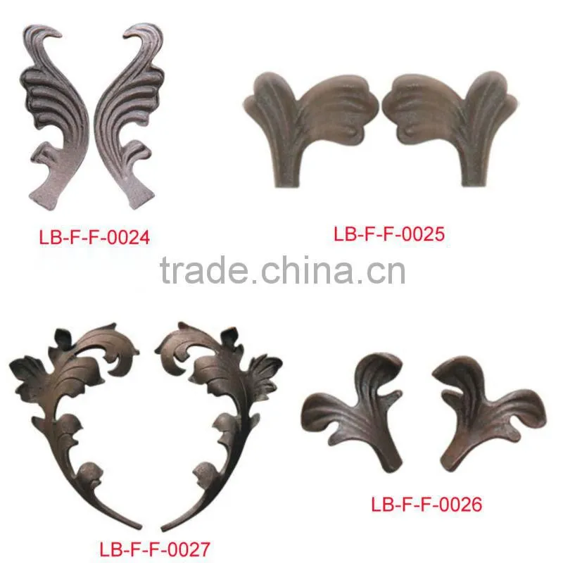 wrought iron casting for iron gate,iron fence,iron window