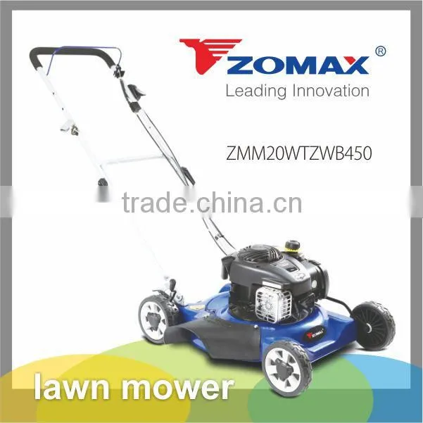 China 16inch wheel adjustable grass cutting B&S B450E American gasoline engine wholesale manual cheap mini lawn mower for sale