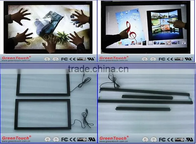 Frame IR touch screen,infrared multitouch panel kit 2 points,4points,6points,10points,16points