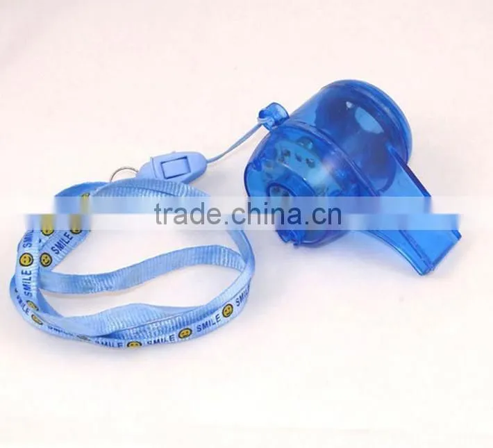 2014 Flashing Plastic Whistle With Lanyard