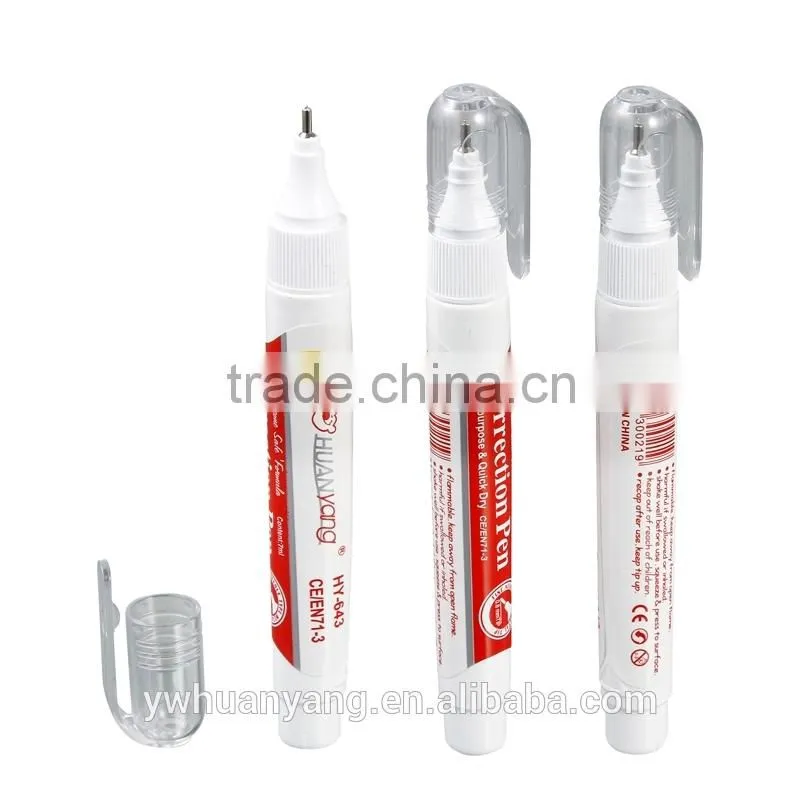 Fast drying correction pen liquid corrector fluid