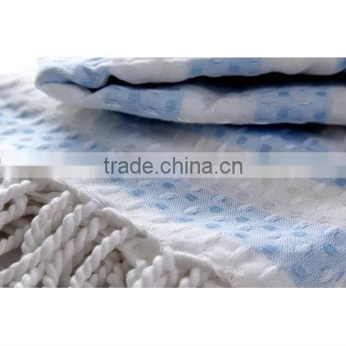 Handmade Tunisian Fouta Towel in Stripe design in 100% Cotton