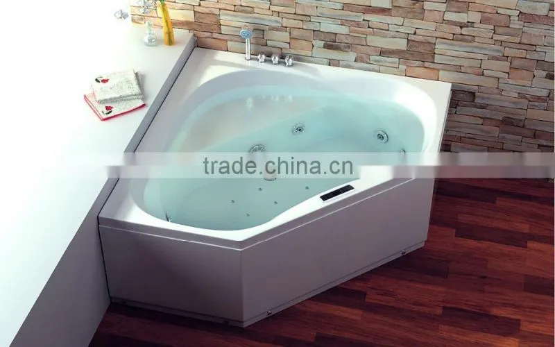 SUNZOOM triangle acrylic white bathtub,triangle bathtub,sex massage spa