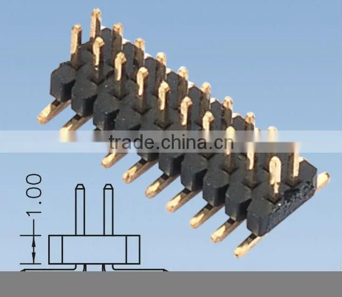 Dual Row 1.0mm Pitch Pin Header SMT type
