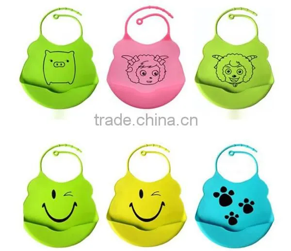 Flexible Lovely Design silicone bib