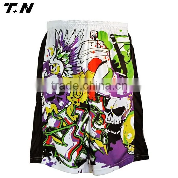 Custom made fully dye sublimated men's lacrosse shorts