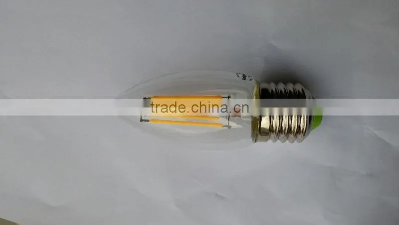360 degree CE RoHS certificated e14 4w led filament candle