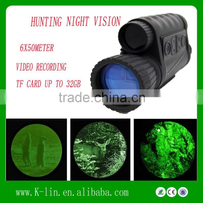 6x50Meter Telescopic sights Infrared Laser Sight ,Monocular Thermal Weapon Night Vision Sight,