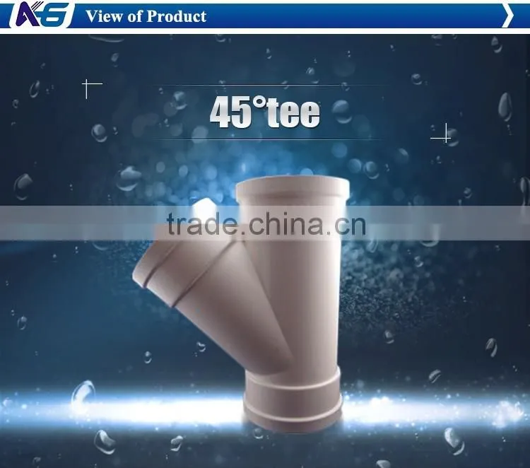 Factory wholesale price anticorrosion pipe pvc tee