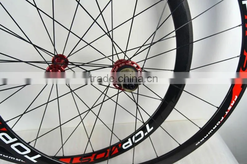 38mm road bike carbon tubular wheels