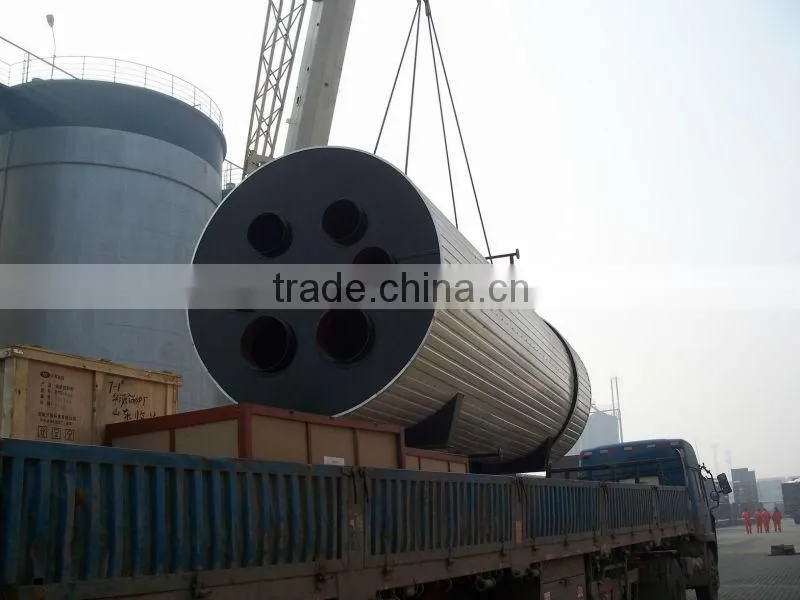 Vertical waste heat hot water boiler