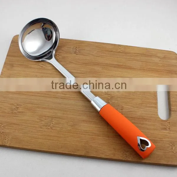 Stainless steel kitchen tools with plastic handle