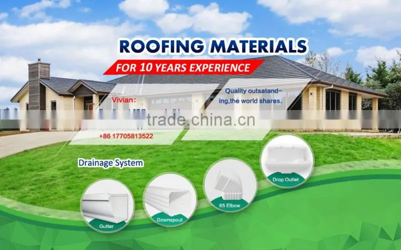 PVC Square Pipe, Plastic Rain Gutter System, 5.2 inch 7inch White Rain Collector