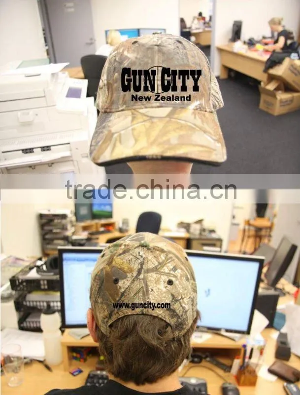 camouflage baseball cap with printing logo