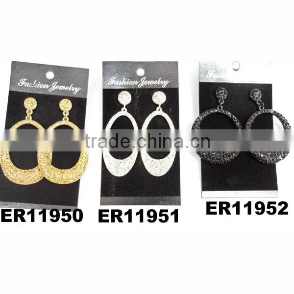 ladies fancy rhinestone tear drop earrings