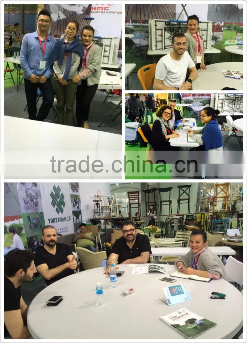 Hongma plastic folding round catering table