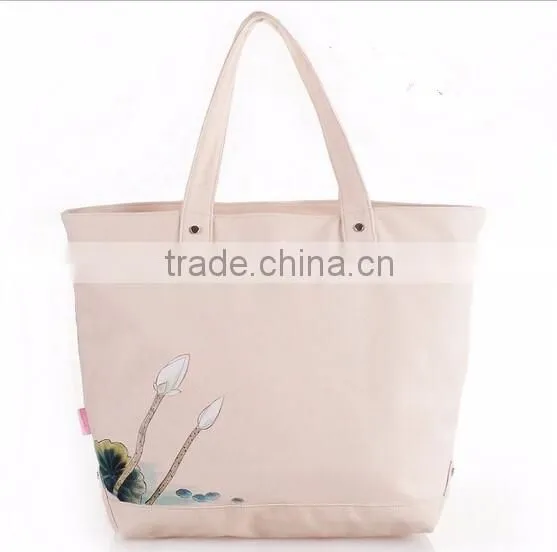 New arrival vintage heavy canvas tote bag beach cotton bag