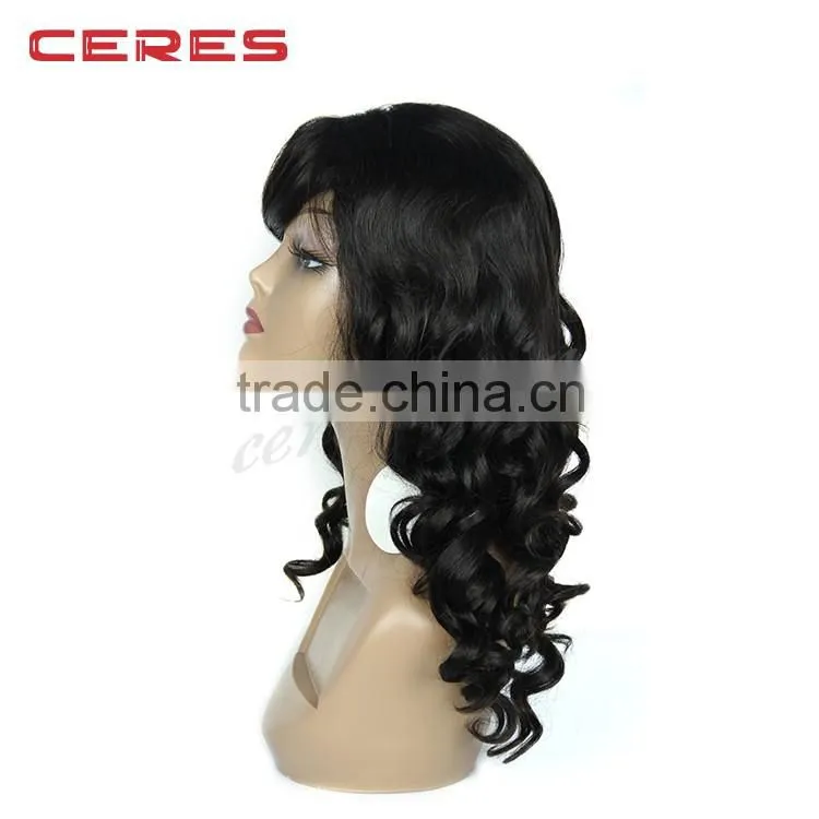 lace front synthetic wig accept paypal silk straight 1B color synthetic hair wig