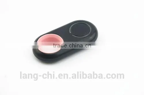 Mini wireless remote shutter for selfie stick on monopod