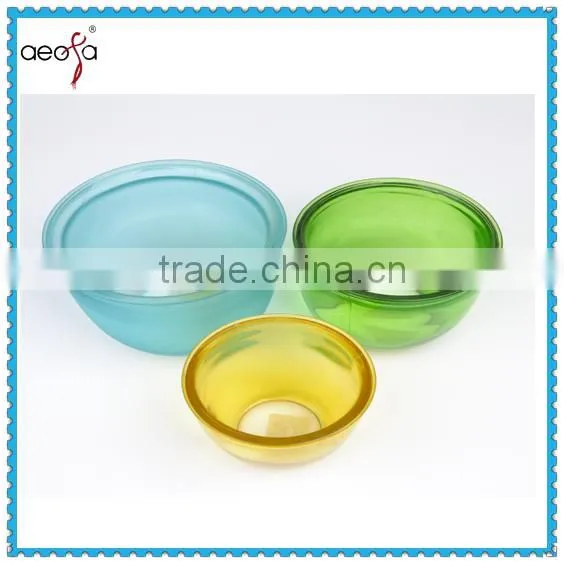 Electroplate Surface Handling Glass Table Flower Pots