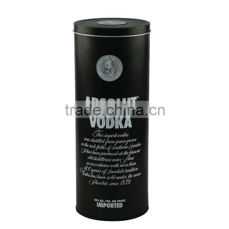 Customized luxury Tin Box Packing for Whisky, Vodka