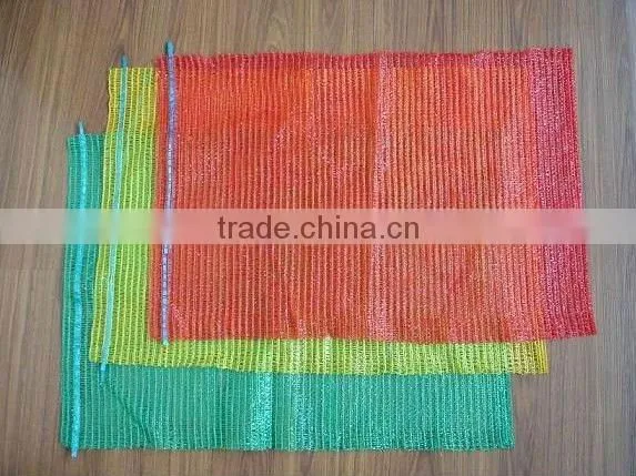 100% New Material vegetable and fruit Plastic Mesh Bag with different colors