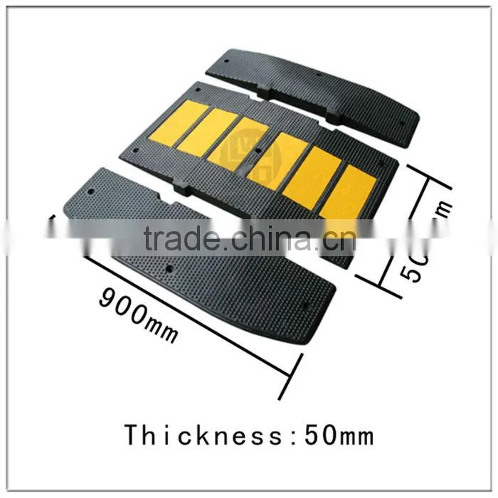 Rubber parking speed bumper