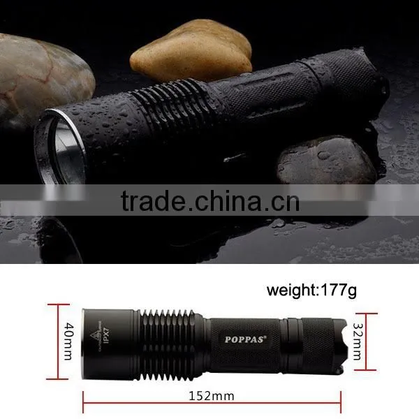 F13 High Power Aluminium Body Rechargeable Battery tactical torch lights