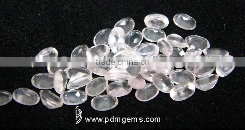 Rose Quartz Oval Faceted Cut Lot For Necklaces From Wholesaler
