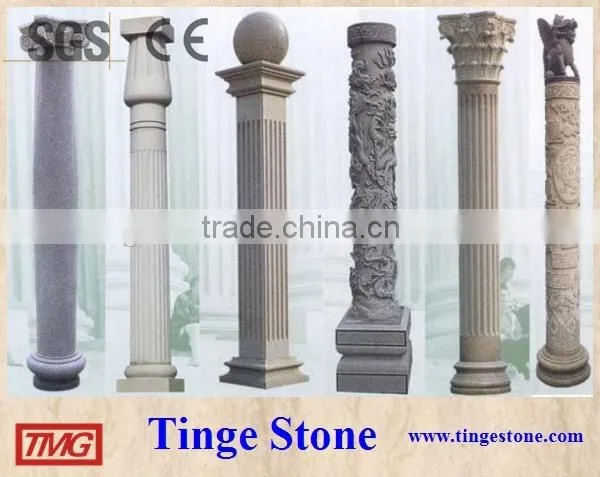 Marble column granite pillar designs from factory TMG manufacture