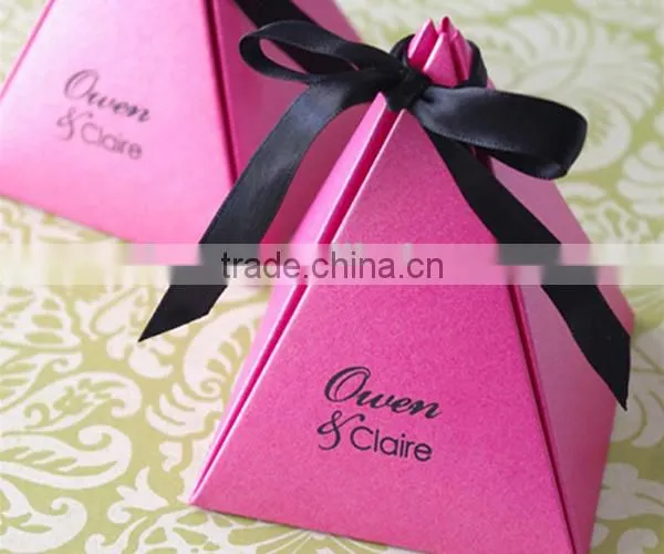 Silver Ribbon Favor Boxes