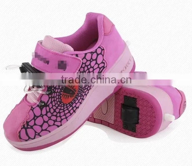 High quality fashion kids roller shoes with retractable one wheel