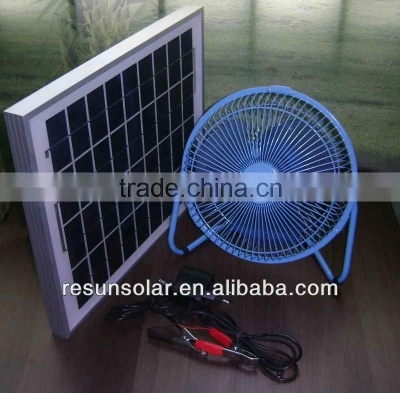 New design 12v 12w solar dc fan/ solar table fan with pure copper motor