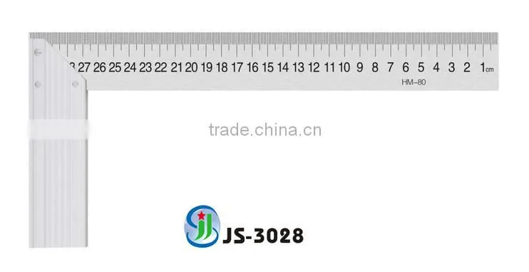 Yongkang supplier square ruler with aluminium handle ruler