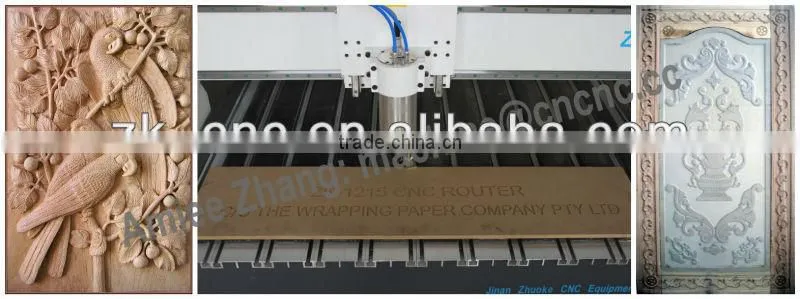 3 Tools 3 Spindles Auto Changer Wood CNC Engraving MacheChanging 3 Spindles With Original NcStudio System Dust Collector ZK-1325