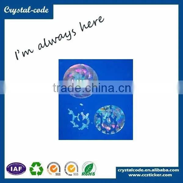 Rectangle custom made hologram sticker