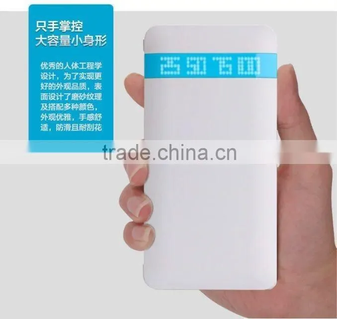 Factory New 8000mah Ultra Slim Powerbank With double Cable and connector for iPhone 5/5S/6/6S