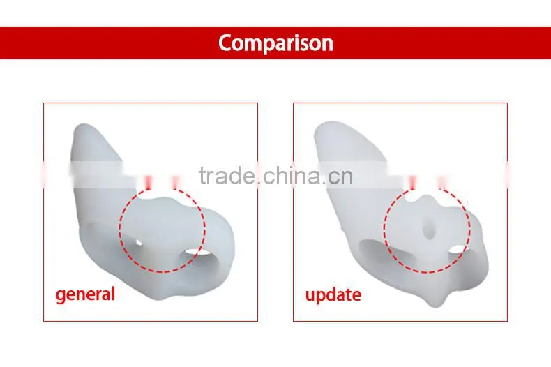 Soft Silica gel bunion protector Hallux valgus orthotics fit right/left toe