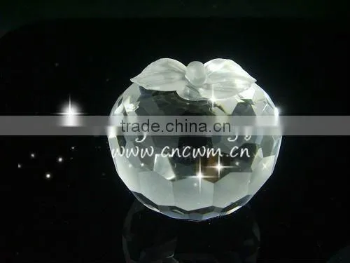Beautiful Crystal Christmas Apple Ornaments For Christmas Favor