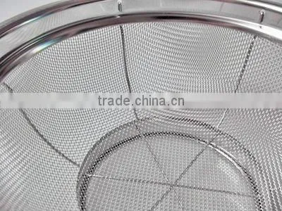 Stainless Steel Wire Mesh Drain Basket Circle Type Vegitable And Dish Dryer