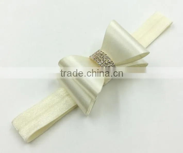 New selling the European and American children tire PVC color butyl bowknot rhinestone bow hair band 8 color spot