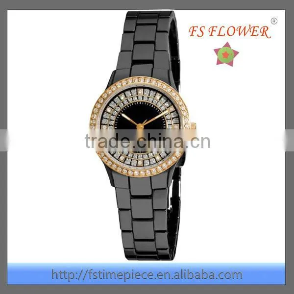 Graceful Lady Fashion Ceramic Watch Diamond Montre Femme