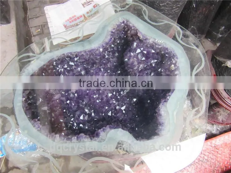 Large Natural Amethyst Quartz Crystal Geodes