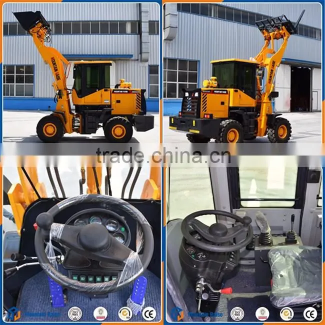Made in China Earthmoving Mini Wheel Loader With Various Attachments