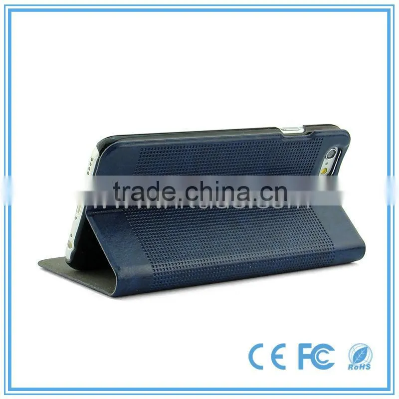 Shenzhen factory magnetic flip leather phone case for iphone6