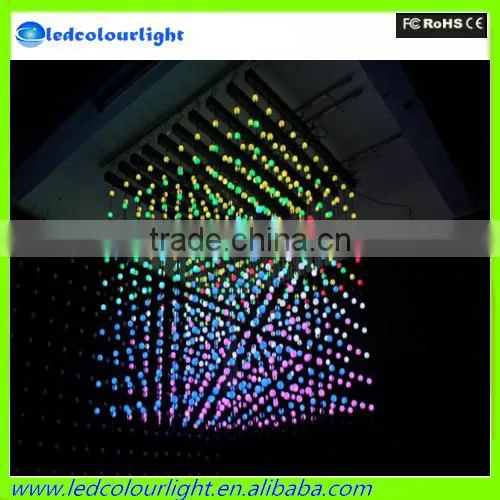 Madrix software 50mm 3D hanging multi color changing night club led ball light