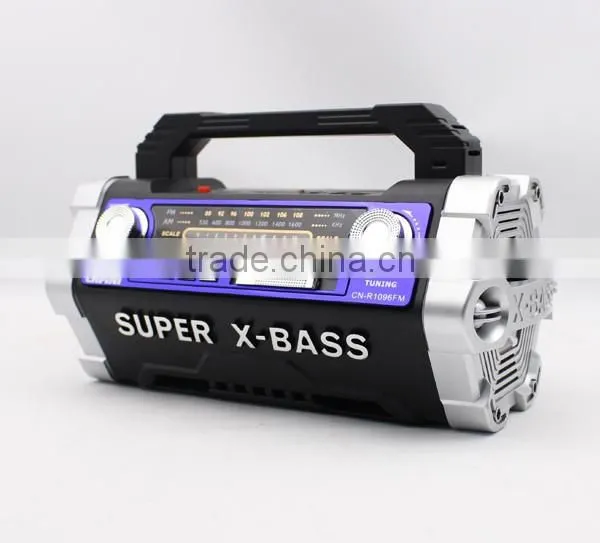 Low price high quality portable wireless speaker with led light and fm radio