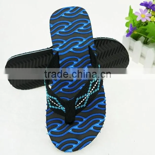 2016 new arrival anti-skid EVA boys flip flops beach slippers