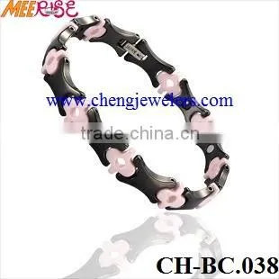 Gift bracelet/friendship bracelets for sale/black ceramic bracelet,add logo